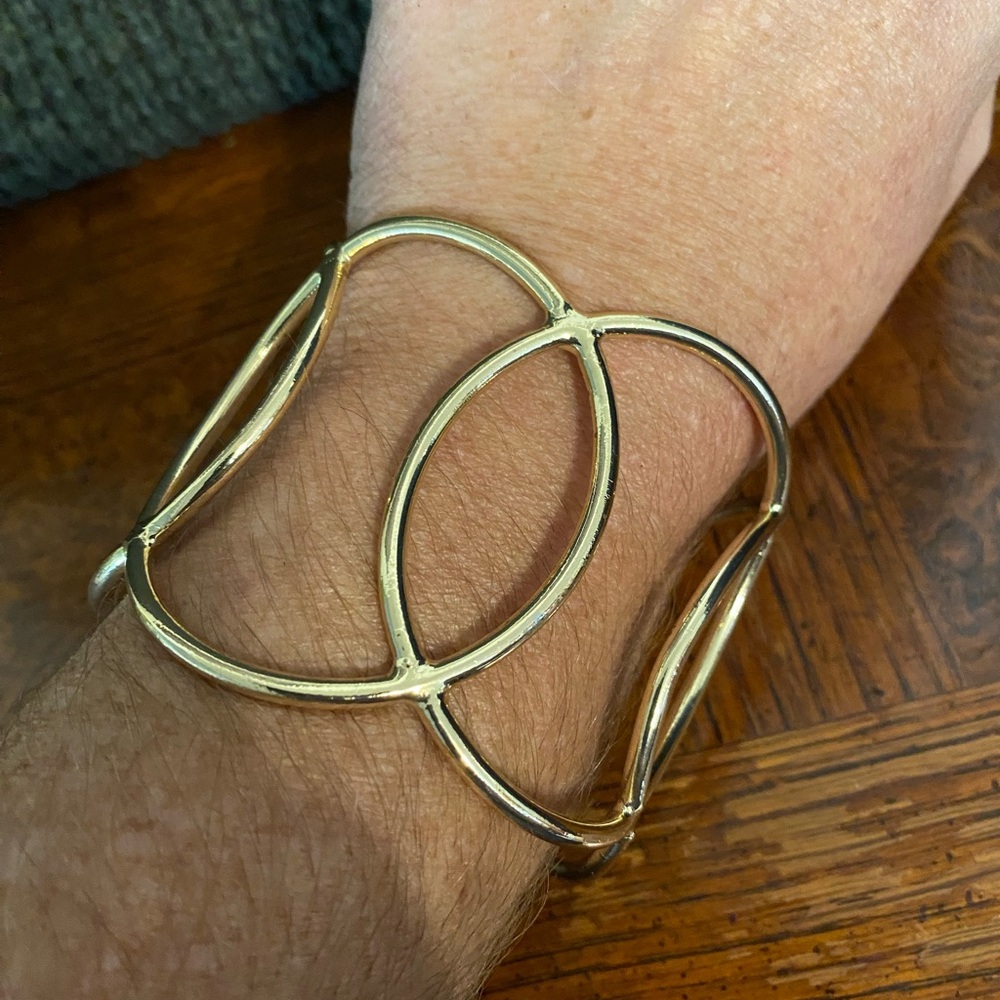 Anthropologie Gold Openwork Bracelet